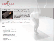 Tablet Screenshot of ecoyoga.co.uk